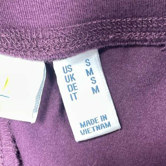 D&Co Active Womens Purple Stretch Pants Size Small Cotton Blend a1602 - Picture 2 of 6